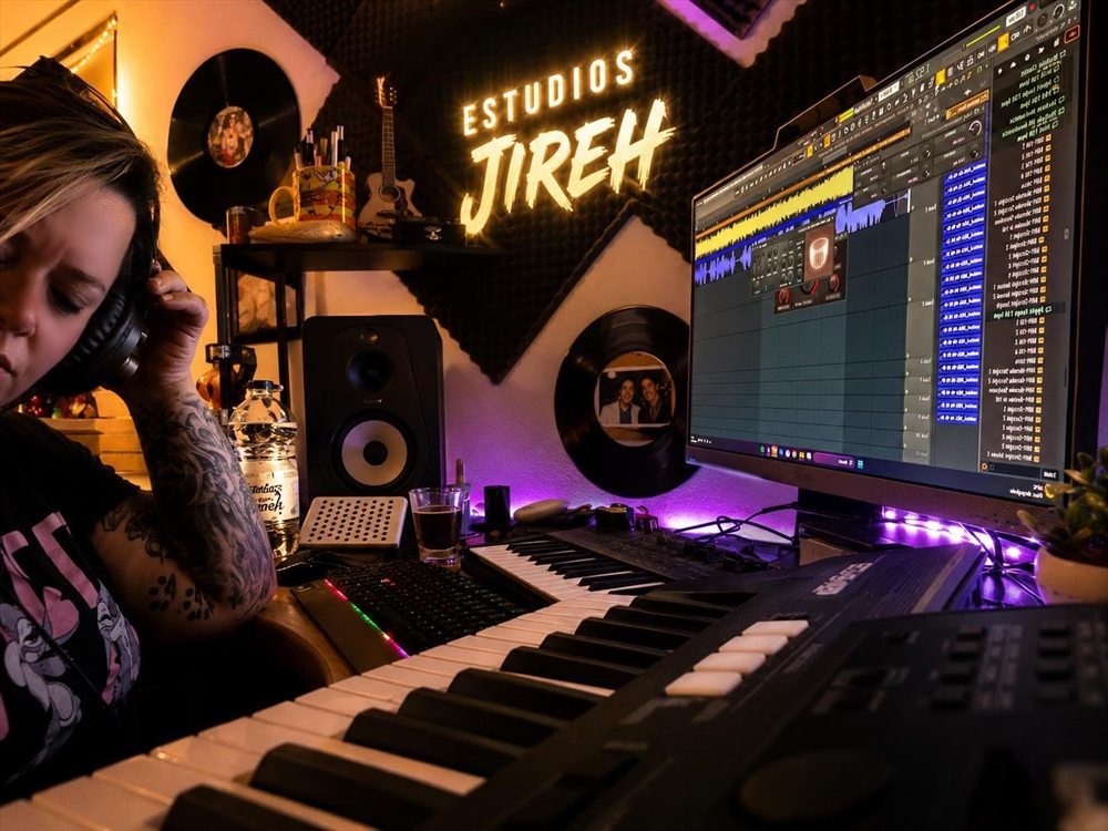 Estudio de grabación de Pili Castillo